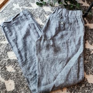 Athleta gray linen pants